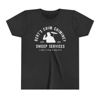 Bert’s Chim Chiminey Sweep Services Bella Canvas Youth Short Sleeve Tee