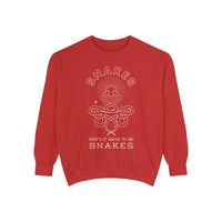Why'd It Have To Be Snakes Comfort Colors Unisex Garment-Dyed Sweatshirt
