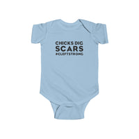 Chicks Dig Scars Cleft Strong Rabbit Skins Infant Fine Jersey Bodysuit