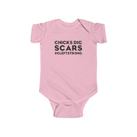 Chicks Dig Scars Cleft Strong Rabbit Skins Infant Fine Jersey Bodysuit