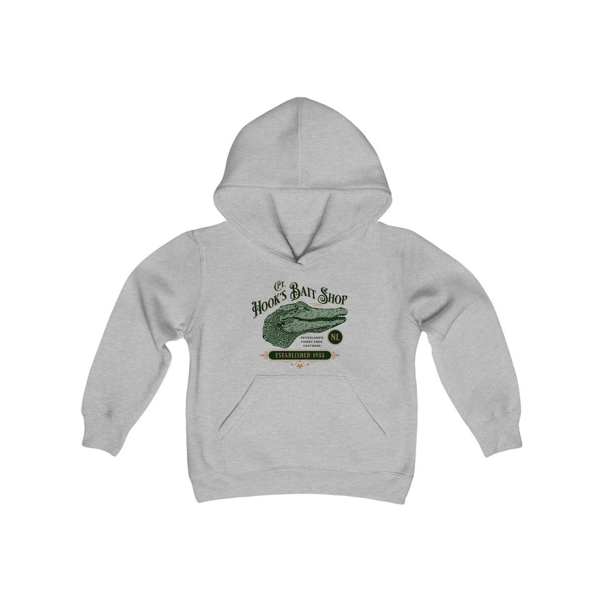 Captain Hook’s Bait Shop Gildan Youth Heavy Blend Hooded Sweatshirt