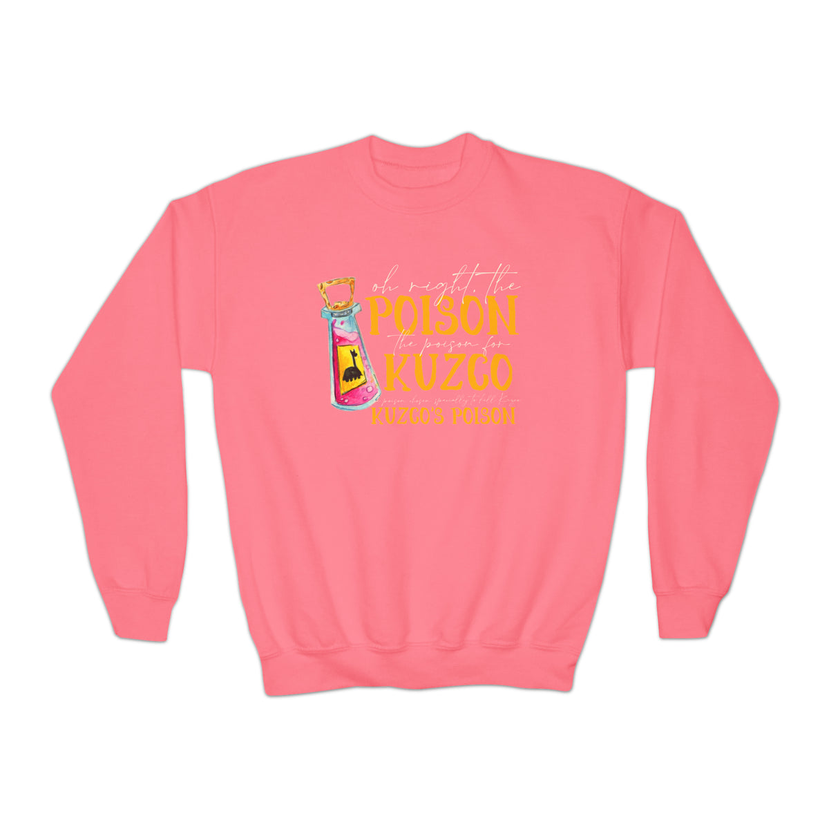 Oh Right The Poison Gildan Youth Crewneck Sweatshirt