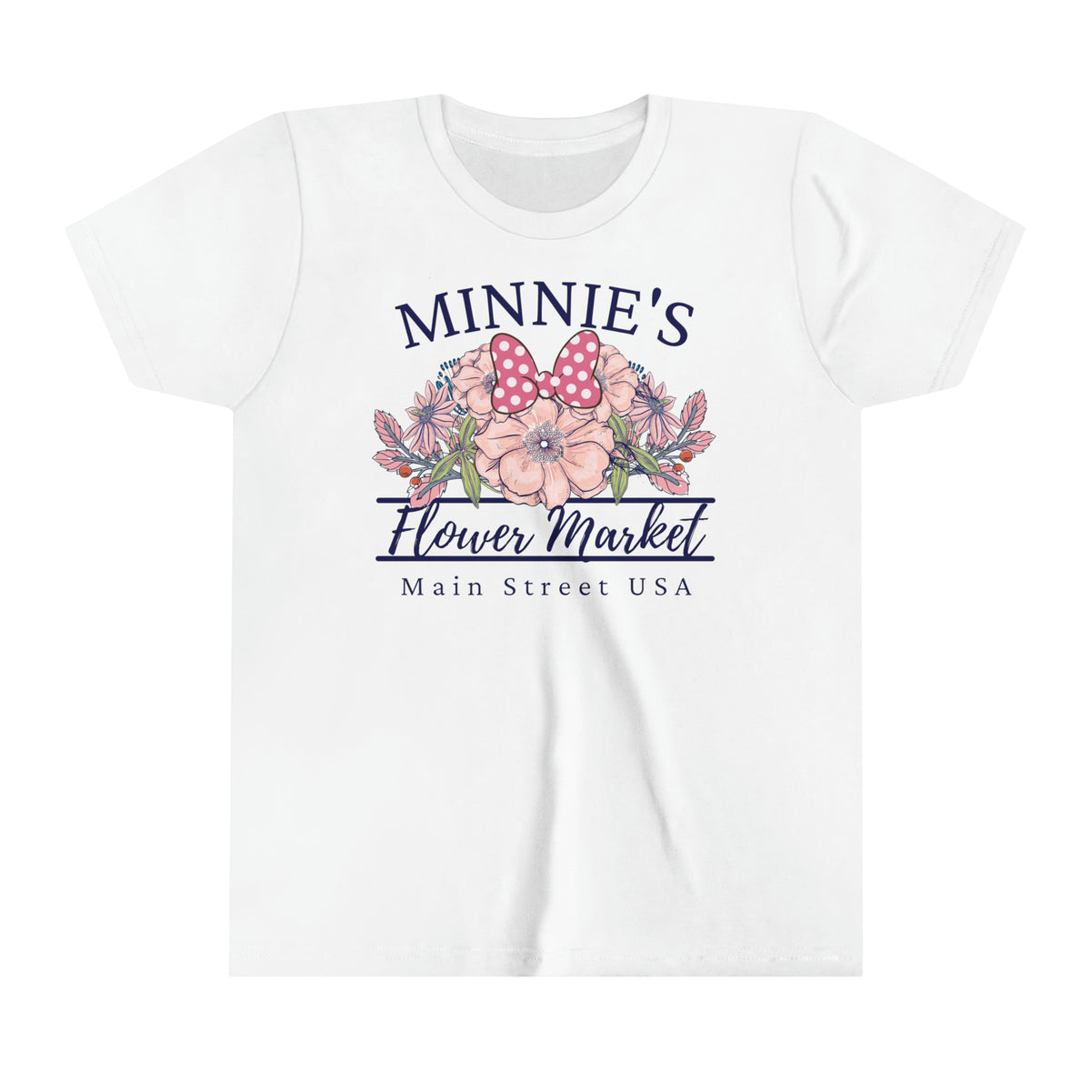 Minnie's Flower Market Bella Canvas Youth Short Sleeve Tee