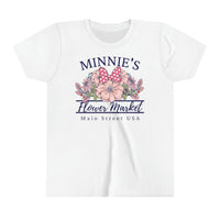 Minnie's Flower Market Bella Canvas Youth Short Sleeve Tee