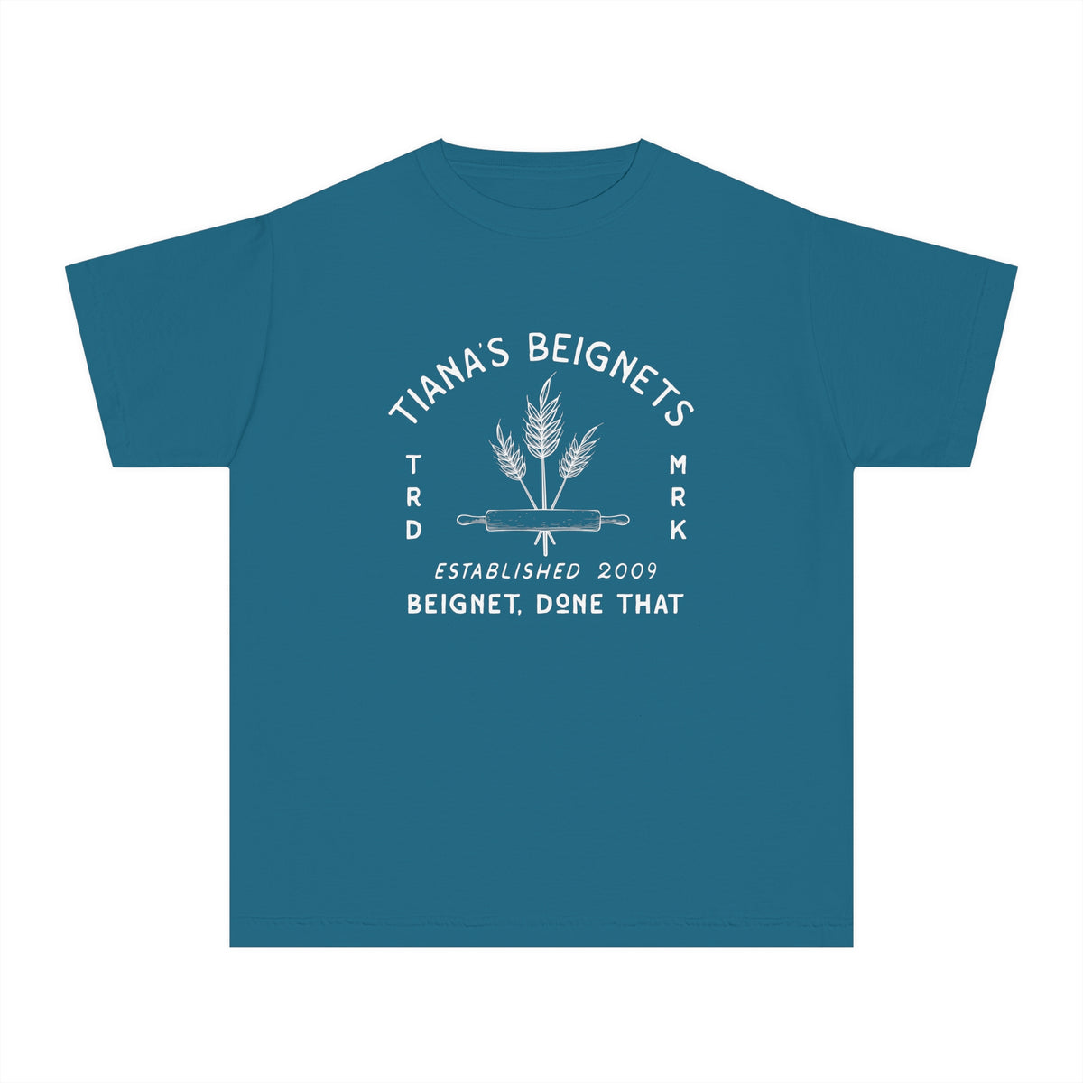 Tiana's Beignets Comfort Colors Youth Midweight Tee