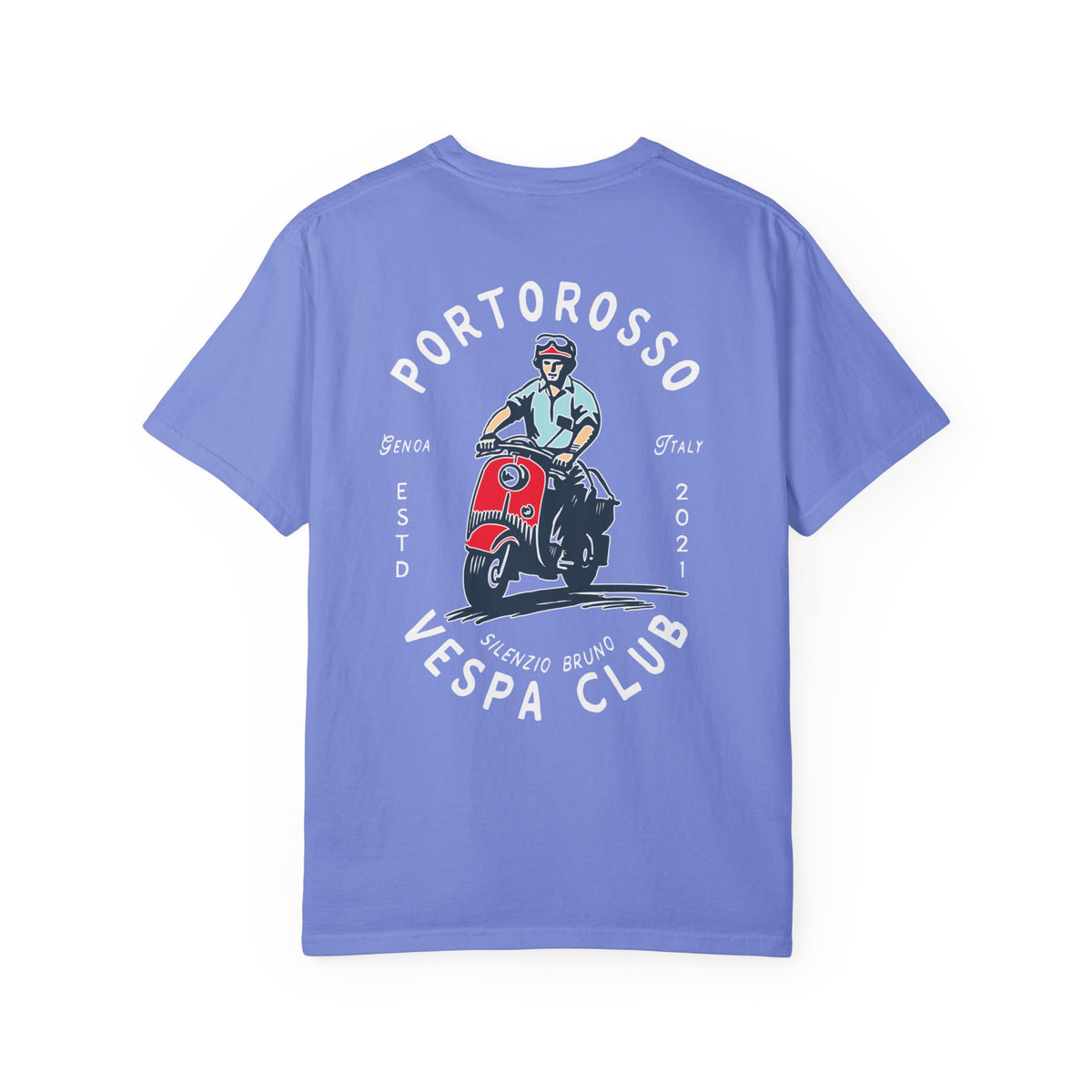 Portorosso Vespa Club Comfort Colors Unisex Garment-Dyed T-shirt