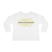 PEW PEW PEW Rabbit Skins Toddler Long Sleeve Tee