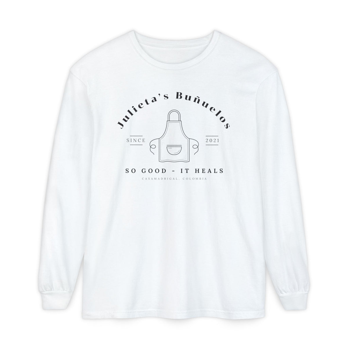 Julieta's Buñuelos Comfort Colors Unisex Garment-dyed Long Sleeve T-Shirt