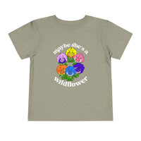 Maybe She’s A Wildflower Bella Canvas Toddler Short Sleeve Tee