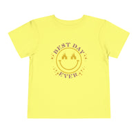 Best Day Ever Bella Canvas Toddler Short Sleeve Tee