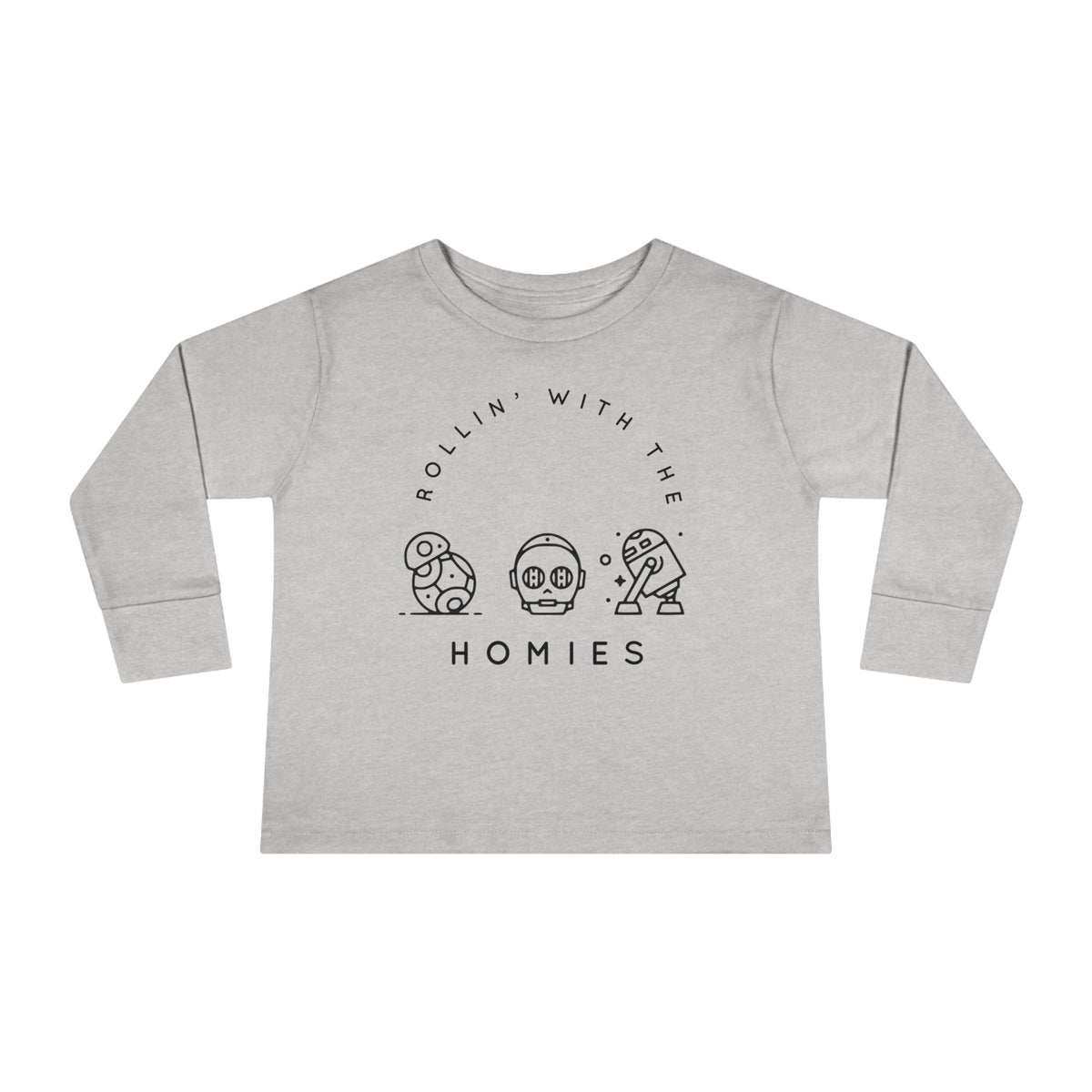 Rollin’ With The Homies Rabbit Skins Toddler Long Sleeve Tee