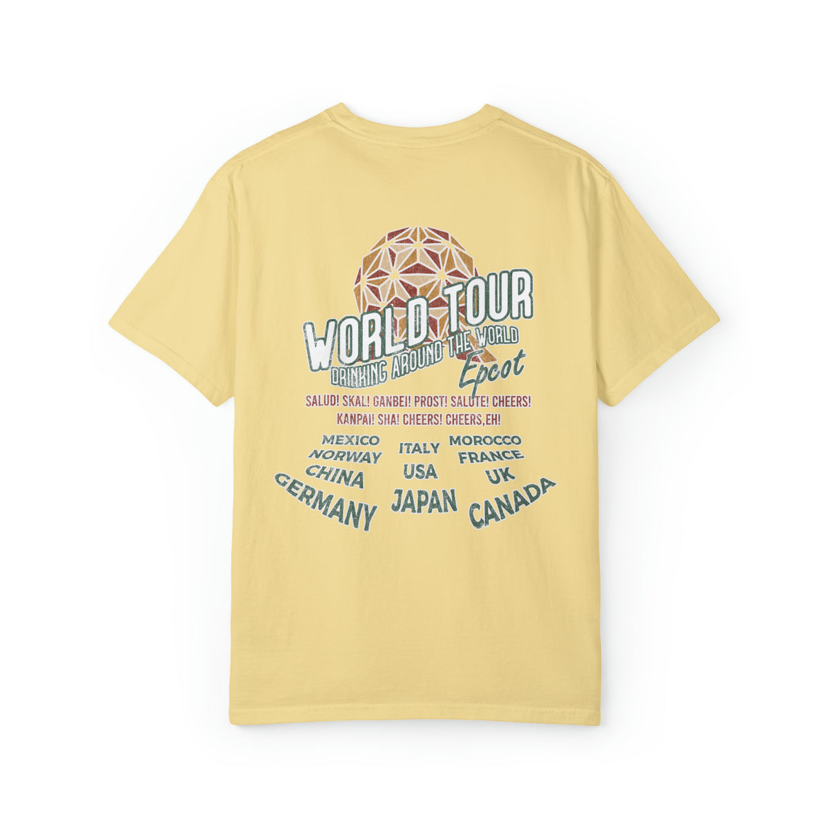 World Tour Comfort Colors Unisex Garment-Dyed T-shirt