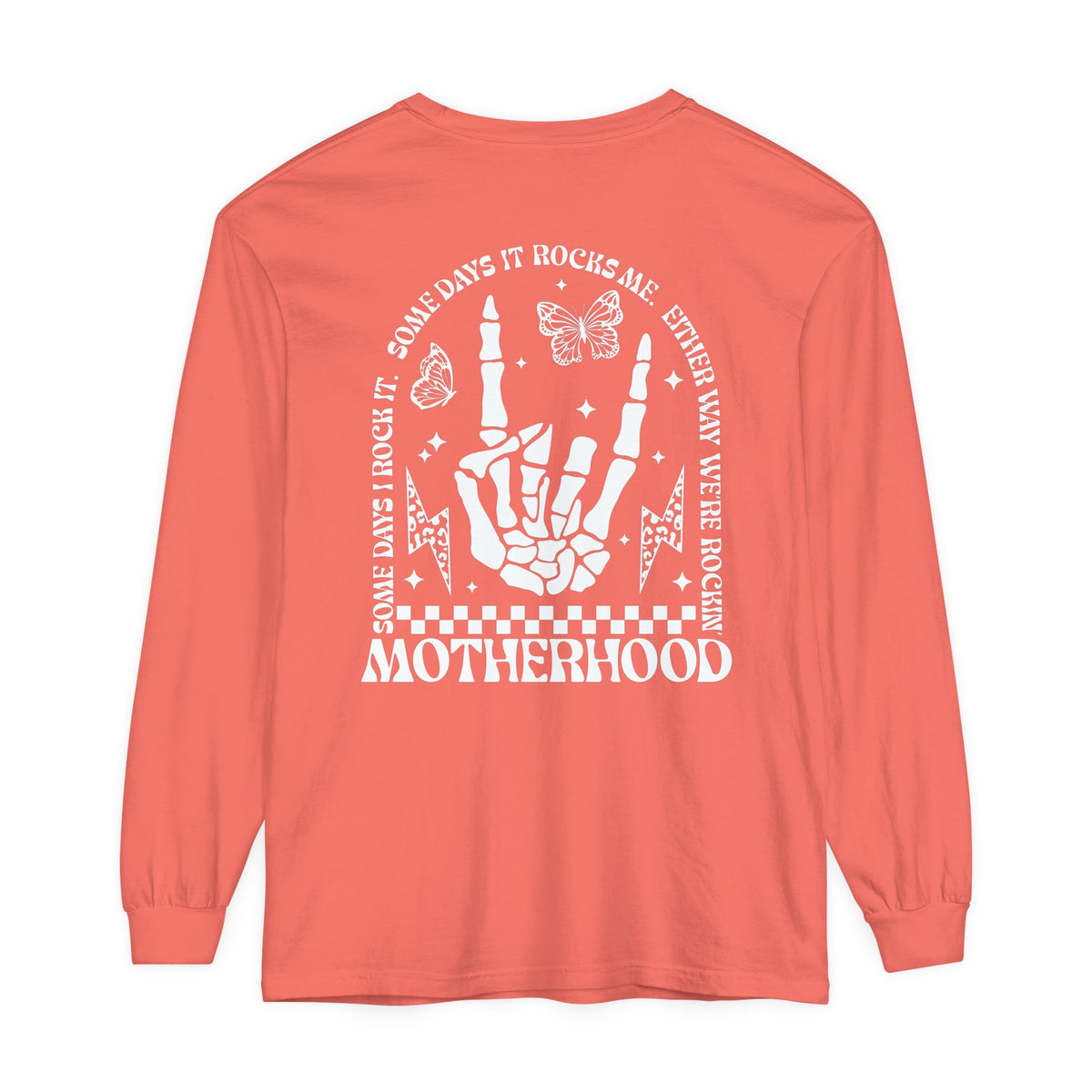 Motherhood Comfort Colors Unisex Garment-dyed Long Sleeve T-Shirt