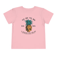 Yo Ho Pirates Life For Me Bella Canvas Toddler Short Sleeve Tee