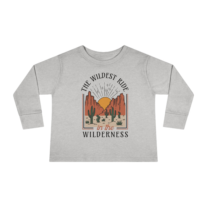 The Wildest Ride In The Wilderness Rabbit Skins Toddler Long Sleeve Tee