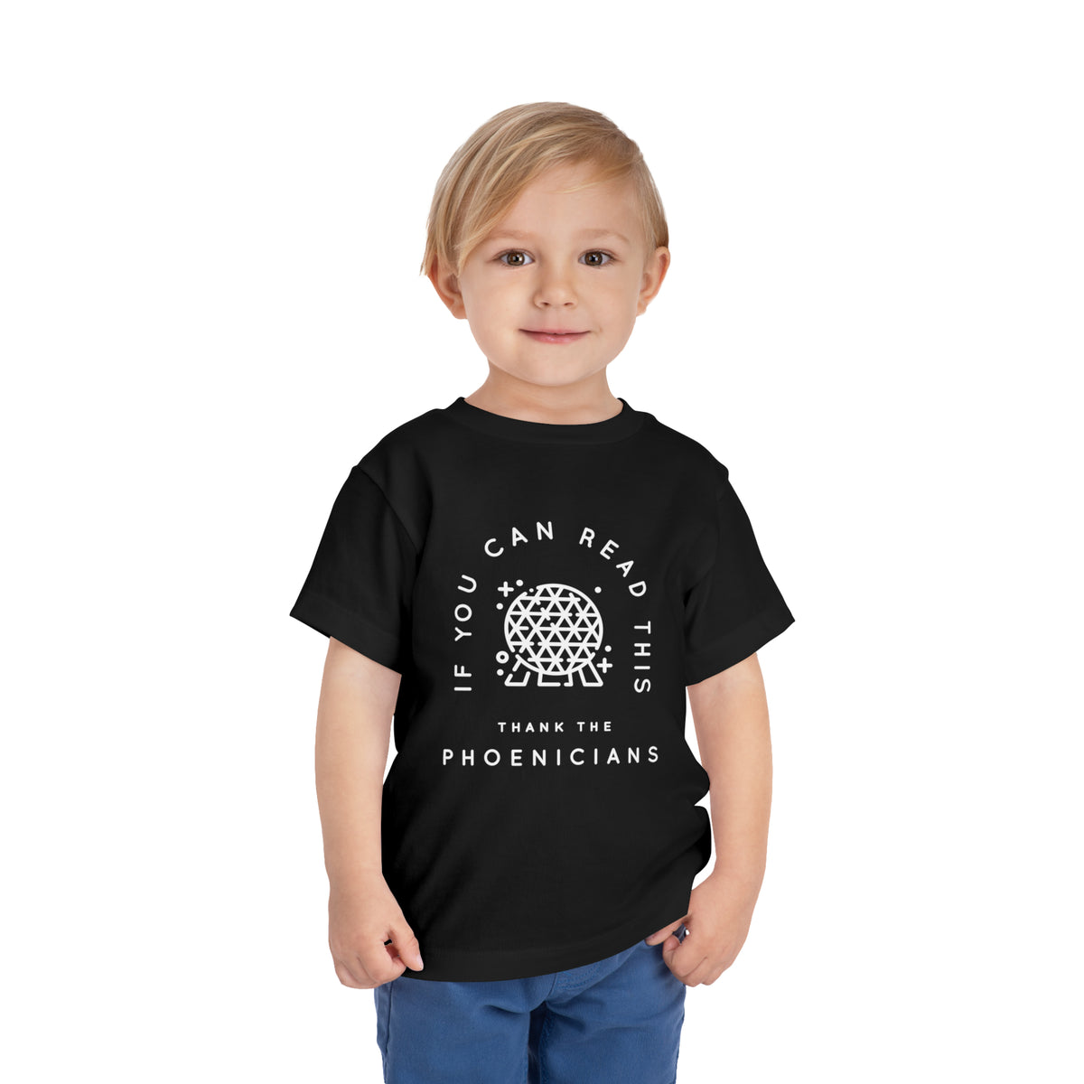 If You Can Read This Thank The Phoenicians Bella Canvas Toddler Short Sleeve Tee