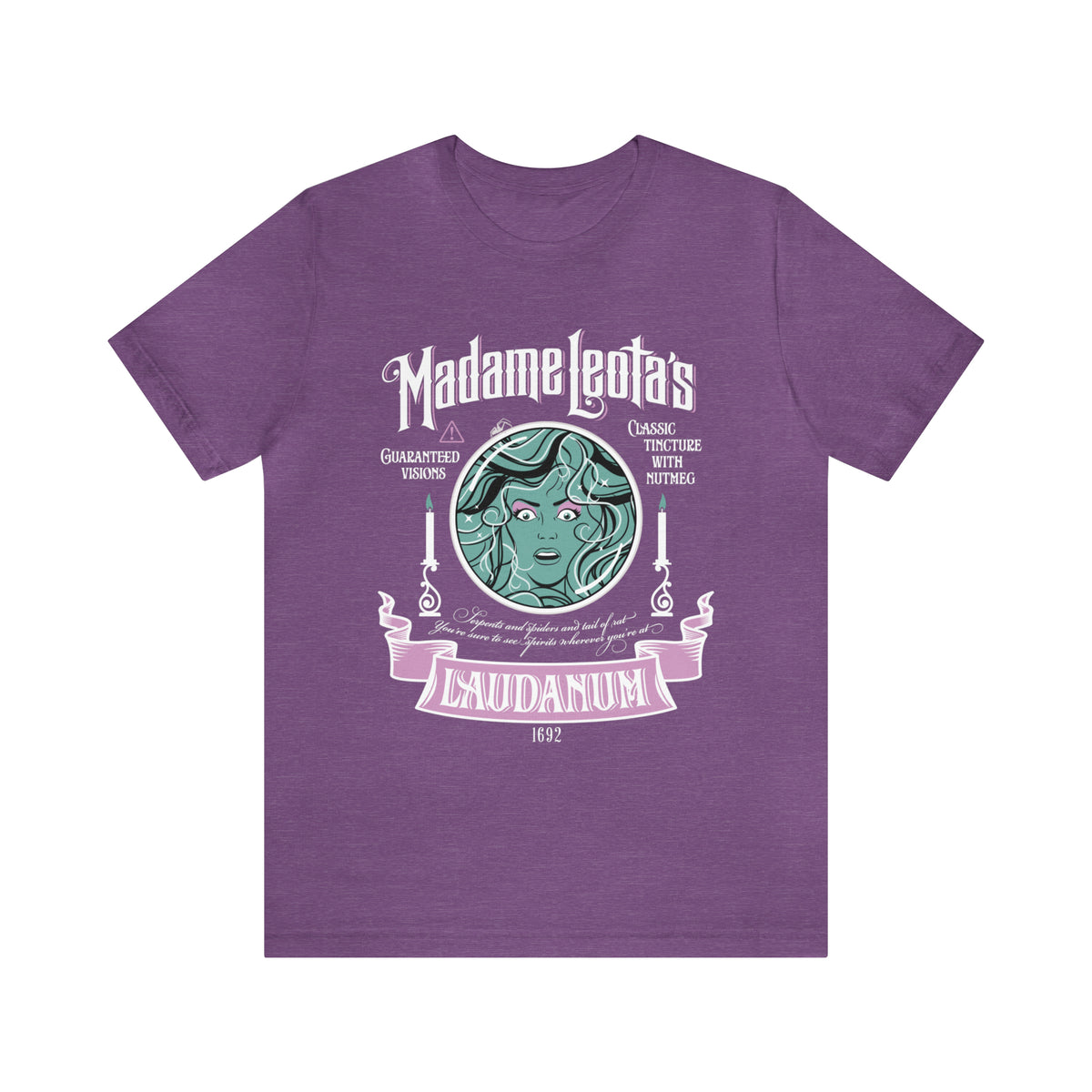 Madame Leota’s Laudanum Teal Bella Canvas Unisex Jersey Short Sleeve Tee