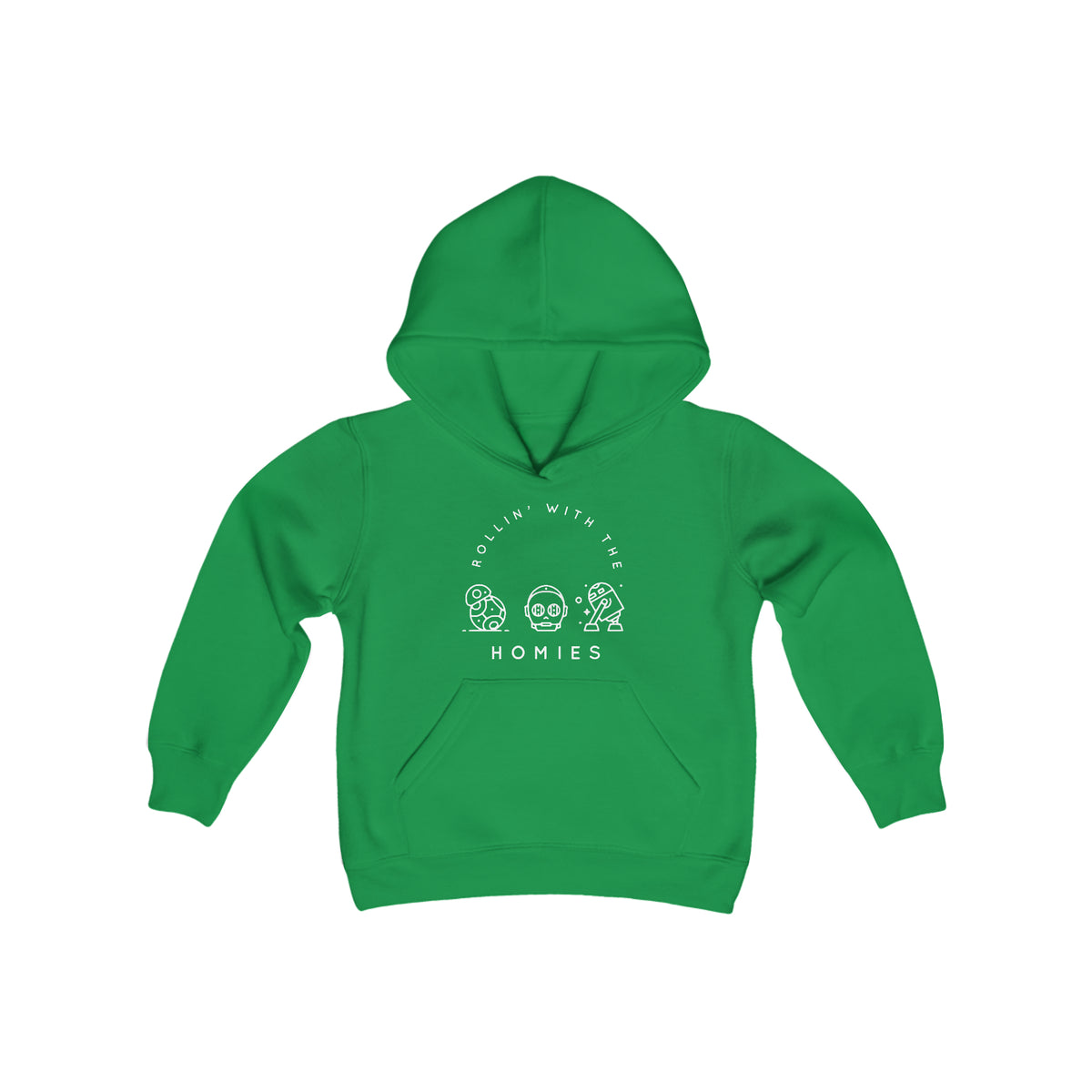Rollin’ With The Homies Gildan Youth Heavy Blend Hooded Sweatshirt