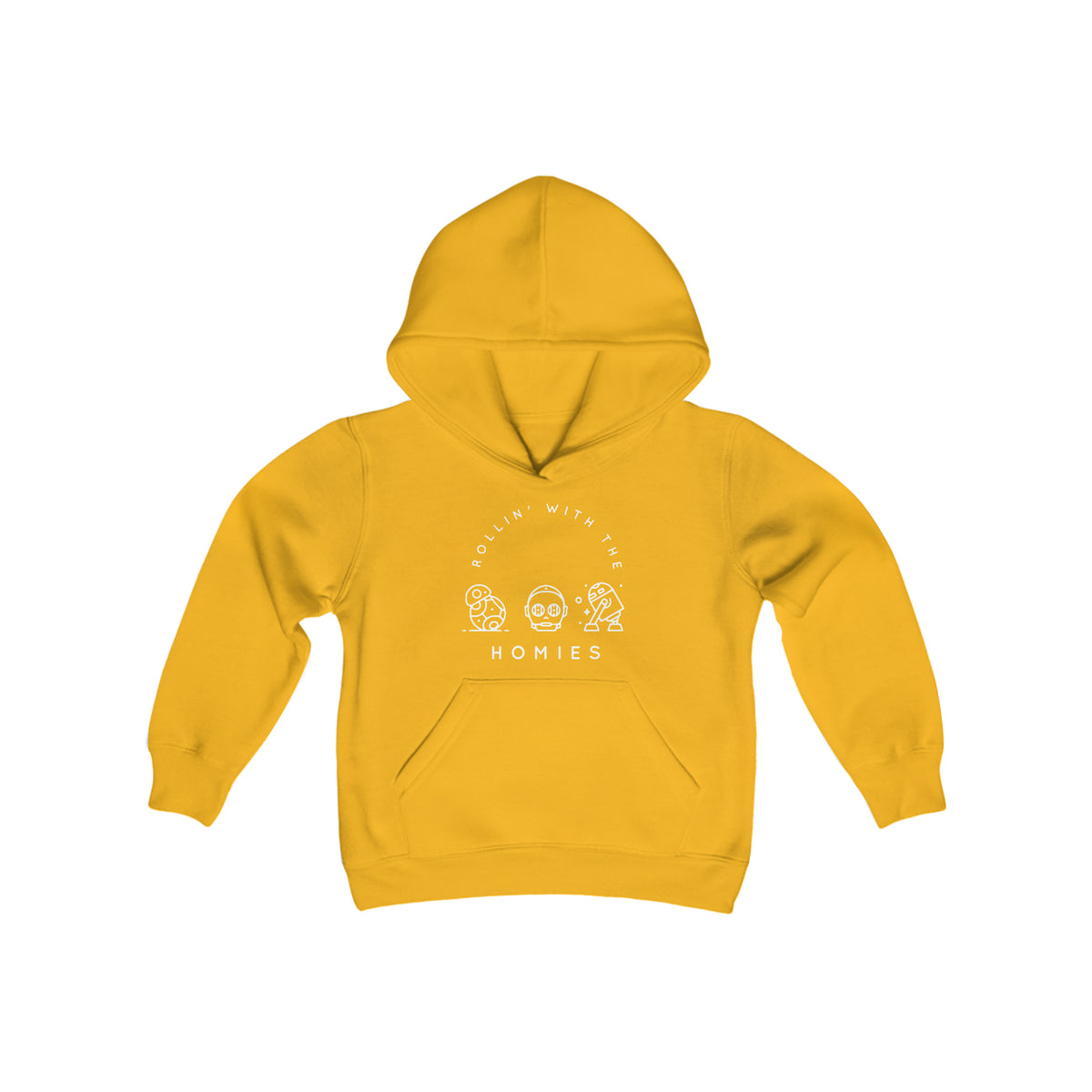 Rollin’ With The Homies Gildan Youth Heavy Blend Hooded Sweatshirt