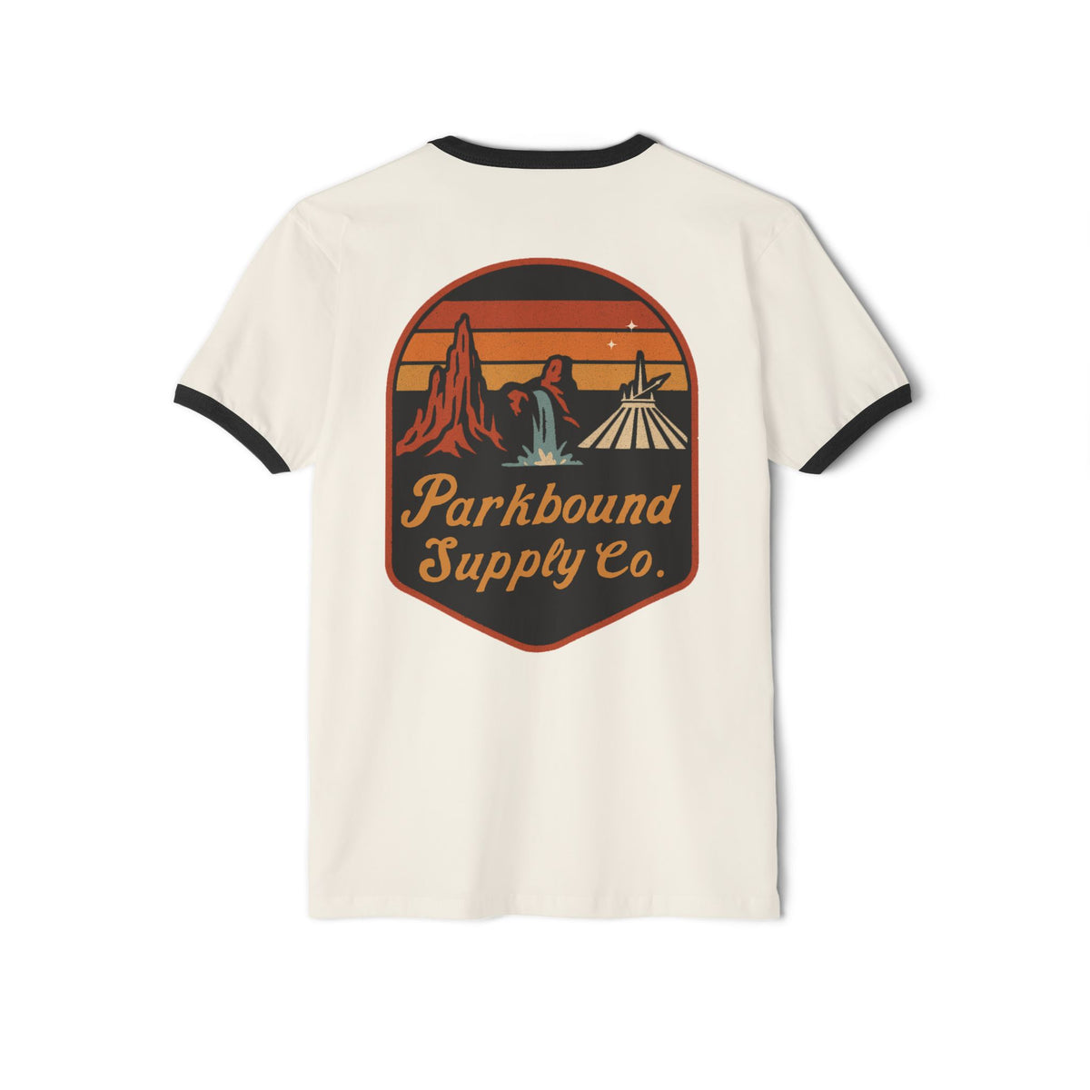 Parkbound Vintage Ringer Tee — The Triple Mountain Badge