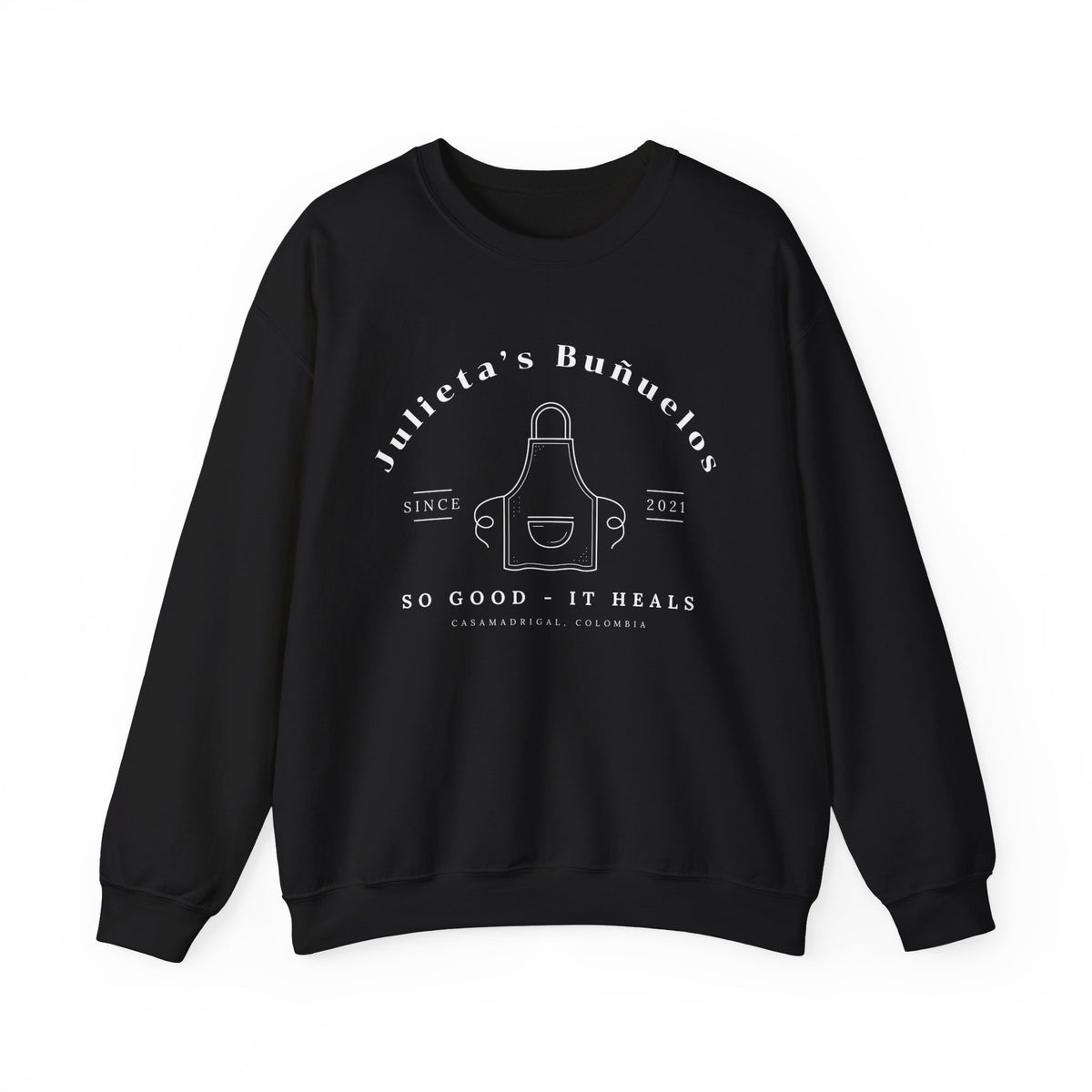 Julieta's Buñuelos Gildan Unisex Heavy Blend™ Crewneck Sweatshirt