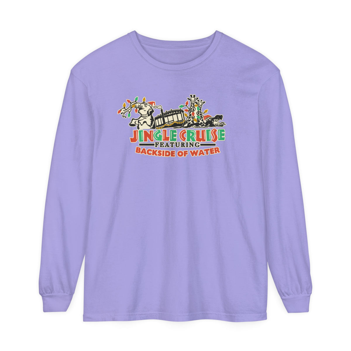Jingle Cruise Comfort Colors Unisex Garment-dyed Long Sleeve T-Shirt
