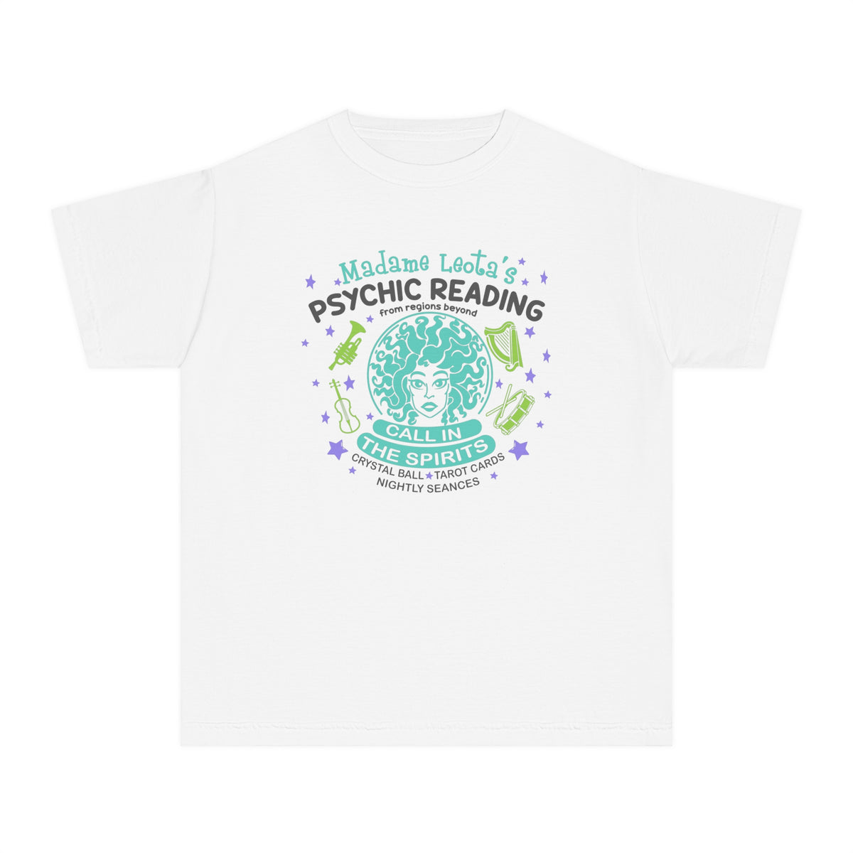 Madame Leota’s Psychic Readings Comfort Colors Youth Midweight Tee