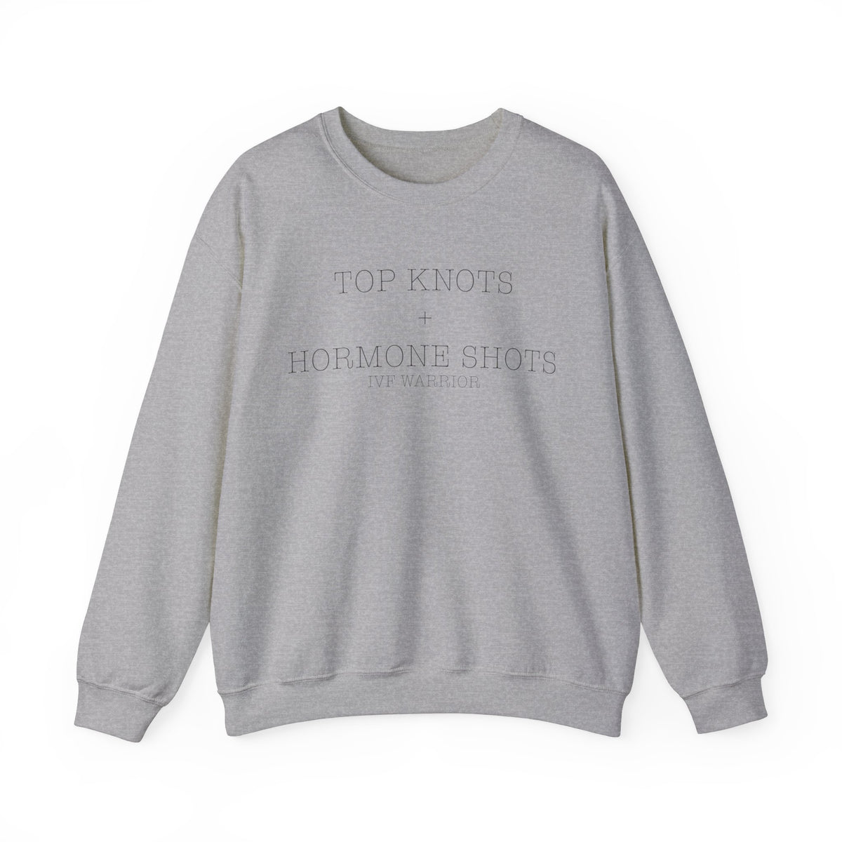 Top Knots And Hormone Shots Gildan Unisex Heavy Blend™ Crewneck Sweatshirt