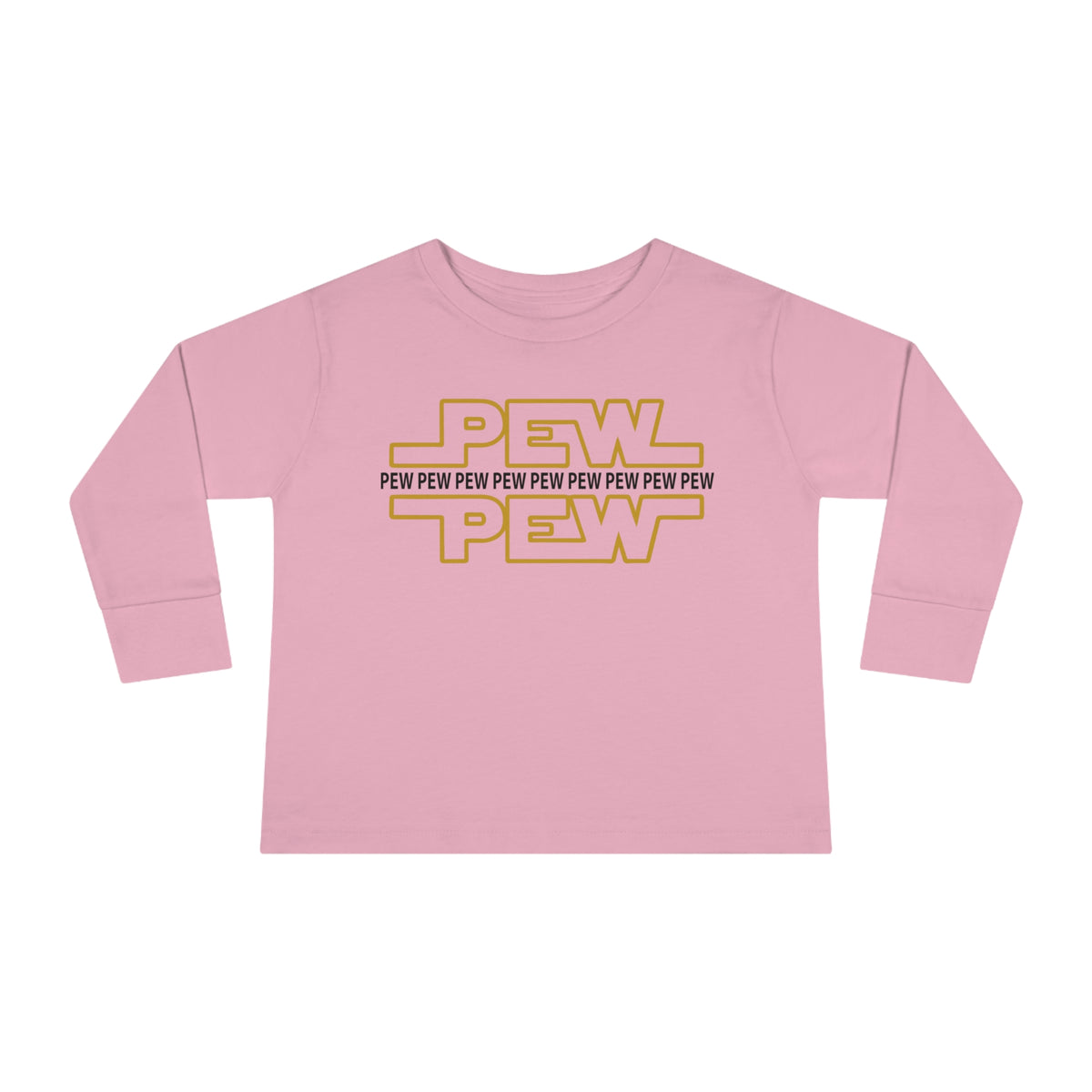 PEW PEW PEW Rabbit Skins Toddler Long Sleeve Tee