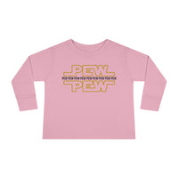 PEW PEW PEW Rabbit Skins Toddler Long Sleeve Tee