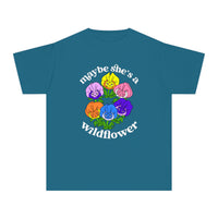 Maybe She’s A Wildflower Comfort Colors Youth Midweight Tee