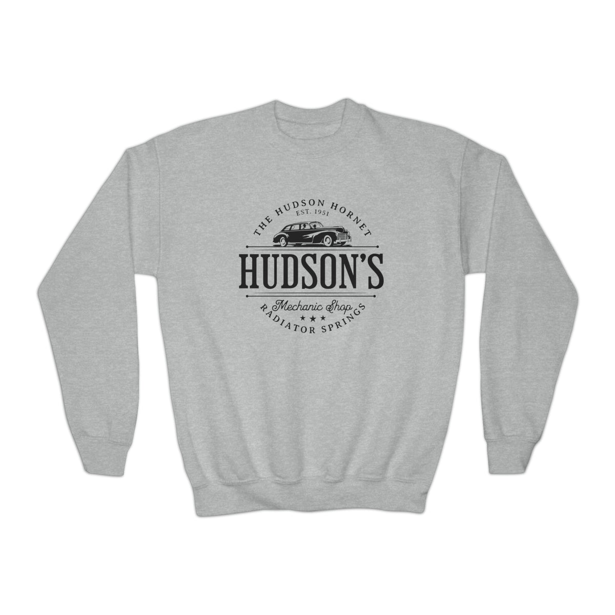 Hudson's Mechanic Shop Gildan Youth Crewneck Sweatshirt