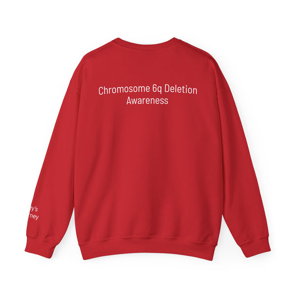 Joey's Journey Chromosome 6q Deletion Awareness Gildan Unisex Heavy Blend™ Crewneck Sweatshirt