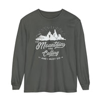 The Mountains Are Calling Comfort Colors Unisex Garment-dyed Long Sleeve T-Shirt
