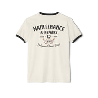 Hollywood Tower Hotel Maintenance & Repairs Next Level Unisex Cotton Ringer T-Shirt