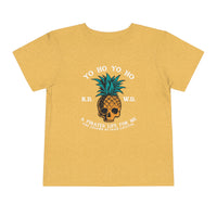 Yo Ho Pirates Life For Me Bella Canvas Toddler Short Sleeve Tee
