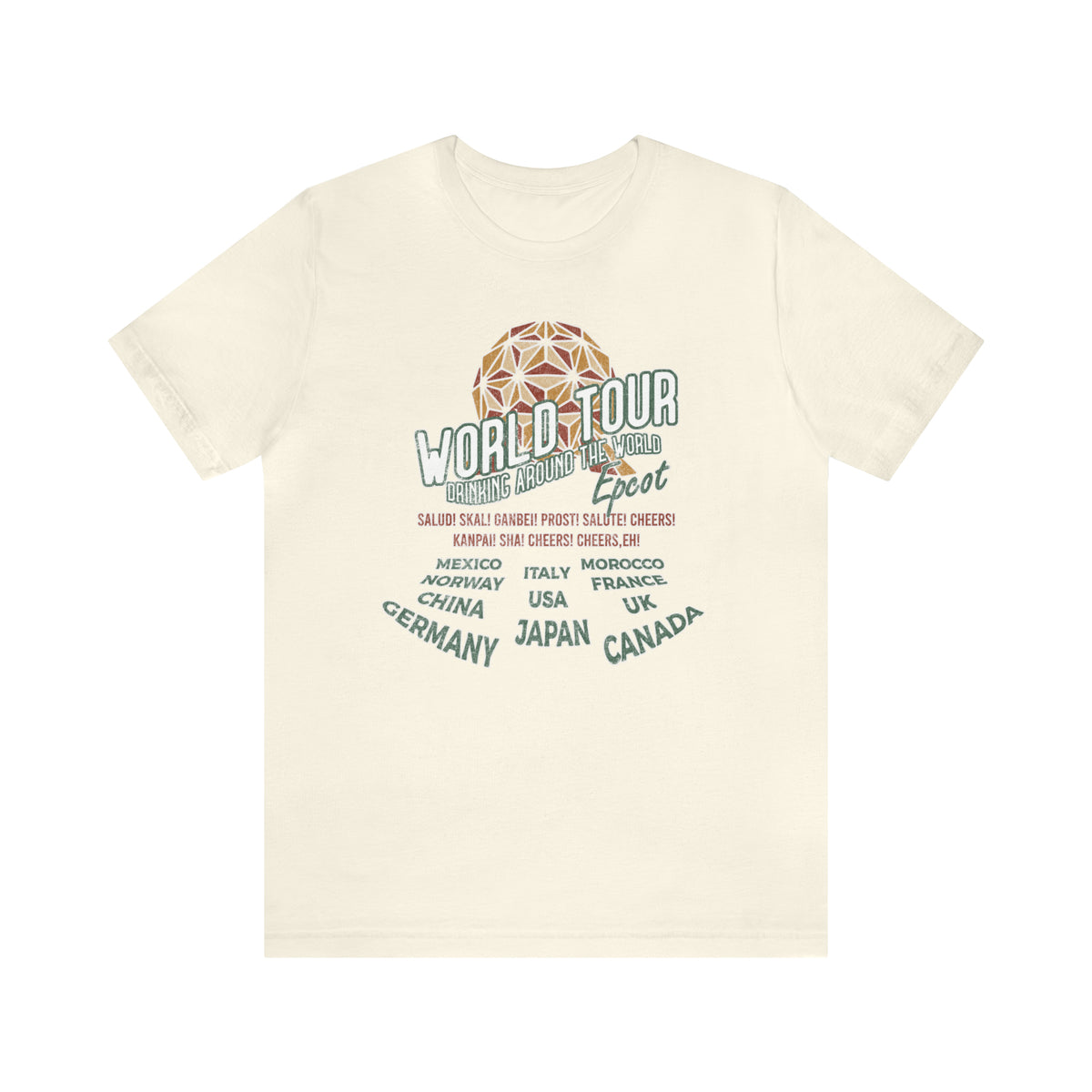 World Tour Bella Canvas Unisex Jersey Short Sleeve Tee