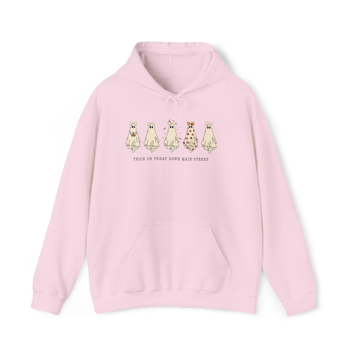 Trick Or Treat Down Main Street Unisex Heavy Blend™ Hooded Sweatshirt