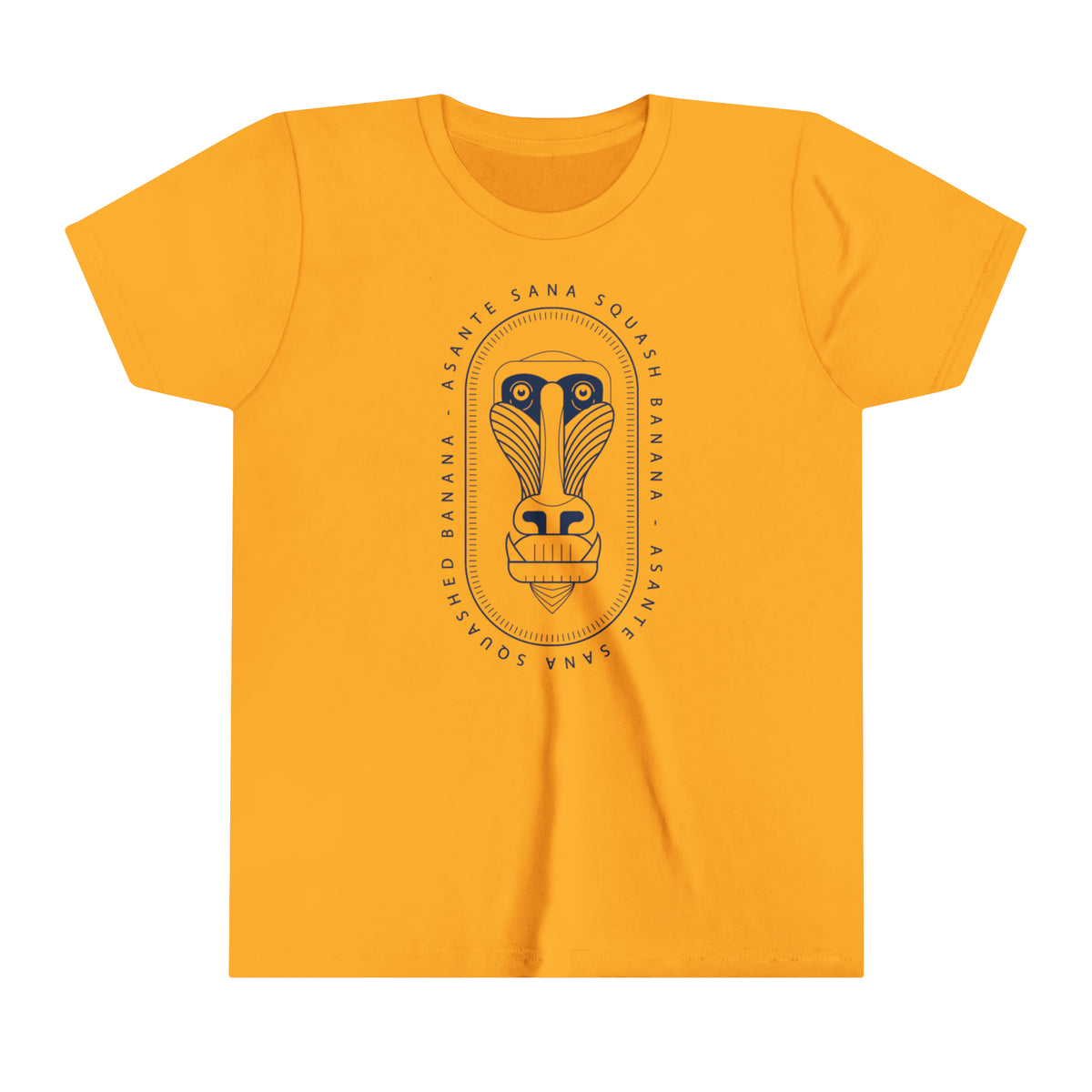 Asante Sana Squashed Banana Bella Canvas Youth Short Sleeve Tee