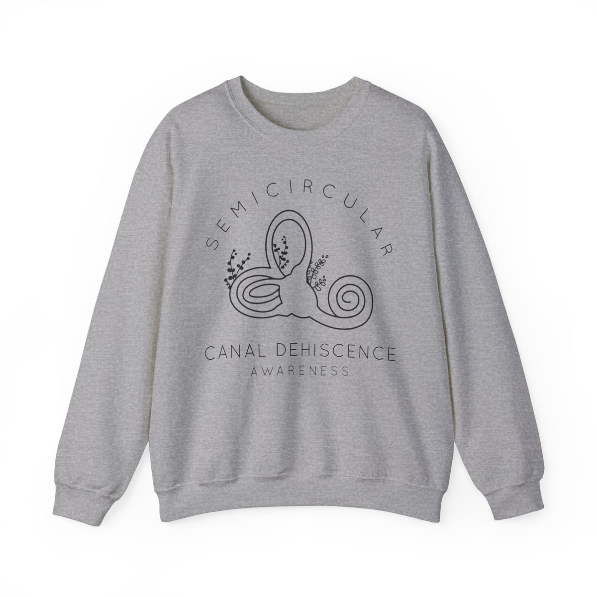 Semicircular Canal Dehiscence Awareness Gildan Unisex Heavy Blend™ Crewneck Sweatshirt
