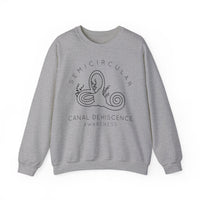 Semicircular Canal Dehiscence Awareness Gildan Unisex Heavy Blend™ Crewneck Sweatshirt