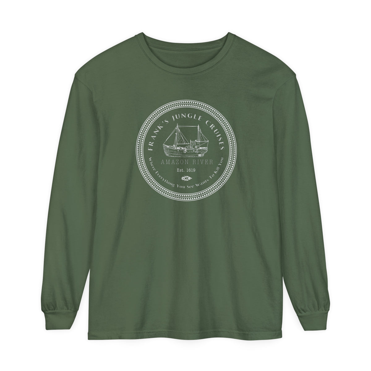 Frank's Jungle Cruise Comfort Colors Unisex Garment-dyed Long Sleeve T-Shirt
