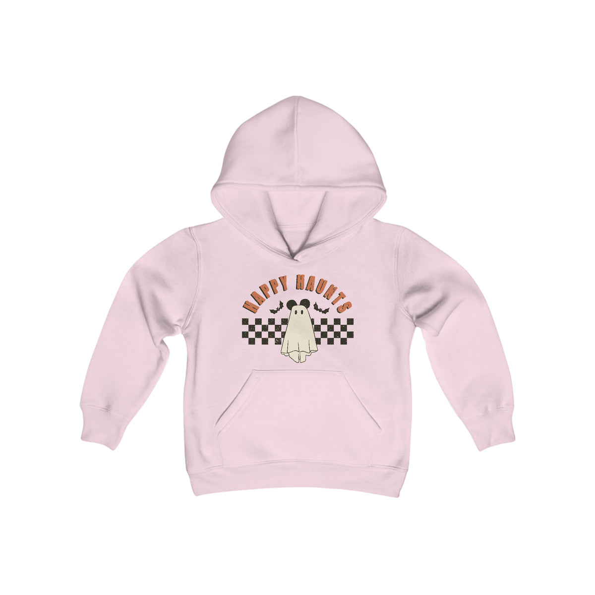 Happy Haunts Gildan Youth Heavy Blend Hooded Sweatshirt