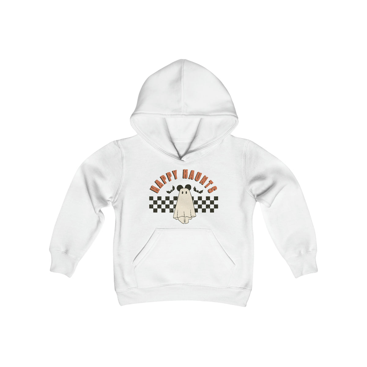 Happy Haunts Gildan Youth Heavy Blend Hooded Sweatshirt