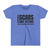 Chicks Dig Scars and Tattoos Bella Canvas Youth Short Sleeve Tee