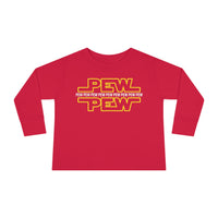 PEW PEW PEW Rabbit Skins Toddler Long Sleeve Tee