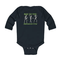 Boo To You Halloween Crew Rabbit Skins Infant Long Sleeve Bodysuit