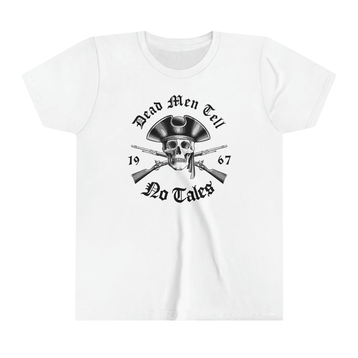 Dead Men Tell No Tales Bella Canvas Youth Short Sleeve Tee