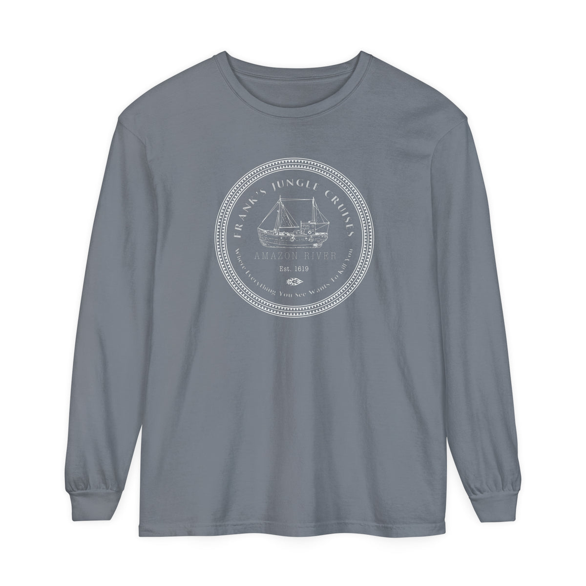 Frank's Jungle Cruise Comfort Colors Unisex Garment-dyed Long Sleeve T-Shirt