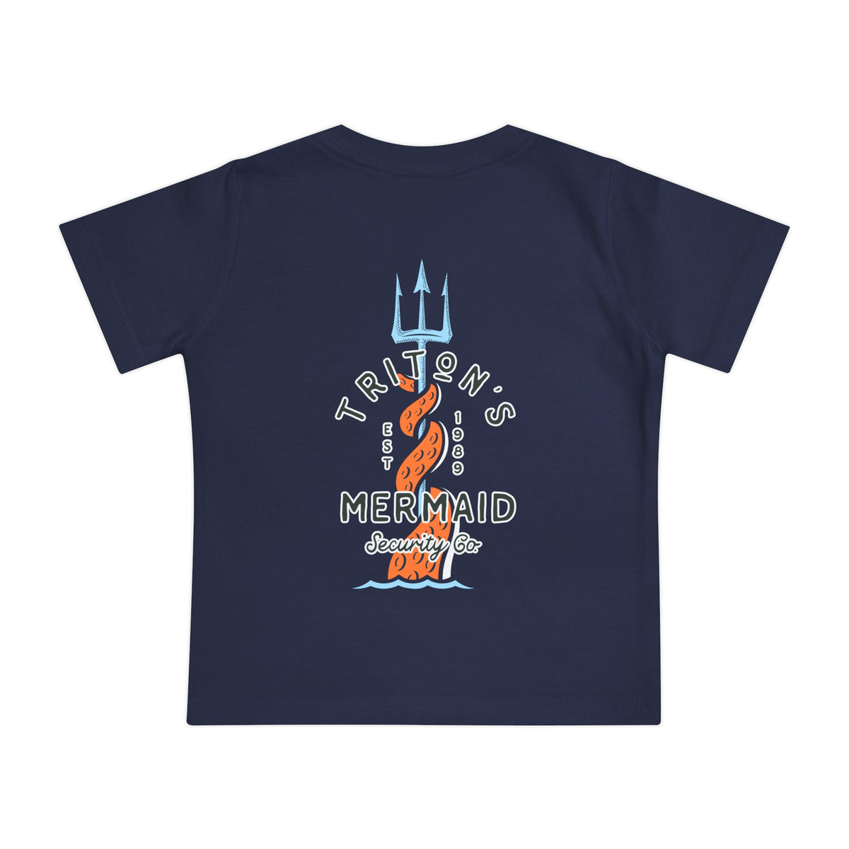 Triton's Mermaid Security Bella Canvas Baby Short Sleeve T-Shirt